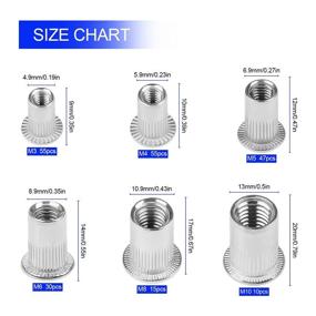 img 2 attached to Ассортимент заклепок с резьбой FlyOX из нержавеющей стали