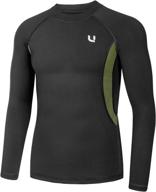 uniquebella men's quick-drying thermal fleece long johns sweat wicking underwear tops logo