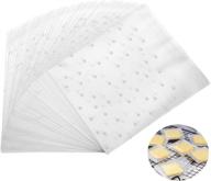 🛍️ 200 pcs liyuanq self adhesive candy bag | cellophane cookie bags | self-adhesive sealing cellophane bags | white polka dot clear bags | opp plastic party bag | 4 x 6 inches | ideal for bakery, candy, soap logo