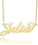 personalized 925 sterling silver name necklace with gold plating for mothers, women, and girls by infinite memories logo