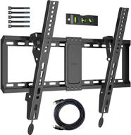 📺 high-quality tv wall mount with tilting bracket for 37-82 inch led, lcd, oled tvs | supports 132lbs | max vesa 600x400mm | low profile design logo