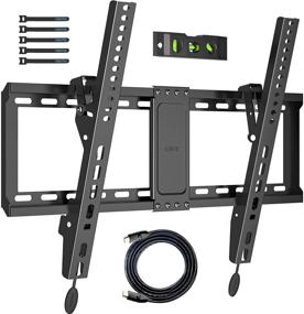 img 4 attached to 📺 High-Quality TV Wall Mount with Tilting Bracket for 37-82 Inch LED, LCD, OLED TVs | Supports 132lbs | Max Vesa 600x400mm | Low Profile Design