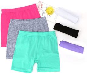 img 3 attached to Safeguard Your Girls with Auranso Dance Shorts: Active Wear for Safety Conscious Parents