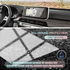 img 3 attached to 📱 CDEFG Tempered Glass Screen Protector for 2020 Telluride: Anti-Scratch Car Display Touch Screen Protector 9H for Telluride EX SX Touchscreen (10.25 inch)