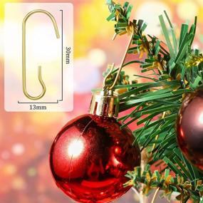 img 3 attached to 🎄 Golden Bendable Metal Christmas Ornament Hooks with Storage Box – 120 Pieces for Christmas Tree Décor and Party Balls