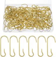 🎄 golden bendable metal christmas ornament hooks with storage box – 120 pieces for christmas tree décor and party balls логотип
