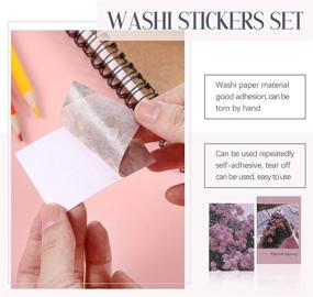 img 2 attached to 600-Piece Washi Stickers Set: Journaling, Scrapbooking Decals for Diary, Planner, Album, Notebook, Card DIY Arts and Crafts - 12 Styles