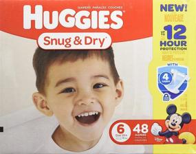 img 4 attached to 🐻 Подгузники Huggies Snug & Dry Disney Размер 6 (свыше 35 фунтов) - 48 штук