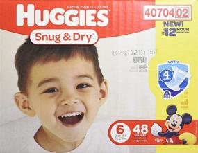 img 3 attached to 🐻 Подгузники Huggies Snug & Dry Disney Размер 6 (свыше 35 фунтов) - 48 штук