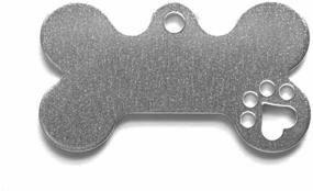 img 3 attached to 🐾 RMP Stamping Blanks: 1x1.75 Inch Dog Bone with Paw Print – Aluminum 0.063 Inch (14 Ga.) - 50 Pack