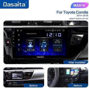 img 3 attached to 🚗 DASAITA 10.2" Андроид 10.0 автомагнитола для Toyota Corolla 2014-2017 с Carplay, GPS-навигацией, Bluetooth и Wi-Fi.