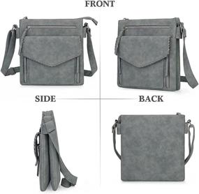 img 2 attached to Leather Satchel Handbag Crossbody Backpack Women's Handbags & Wallets in Totes