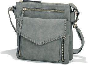 img 4 attached to Leather Satchel Handbag Crossbody Backpack Women's Handbags & Wallets in Totes