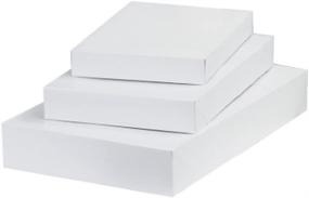 img 1 attached to 10 упаковок белых коробок для подарков с крышками - смешанная мультиупаковка от ALL DAY GIFTS: Идеально подходит для любого случая!