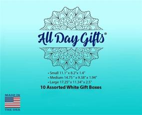 img 2 attached to 10 упаковок белых коробок для подарков с крышками - смешанная мультиупаковка от ALL DAY GIFTS: Идеально подходит для любого случая!