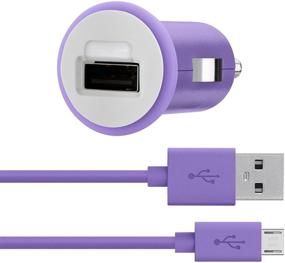 img 1 attached to 🔌 Belkin MIXIT Purple Car Charger with 4-Foot Micro USB Charging Cable - 2.1 Amp, Retail Packaging