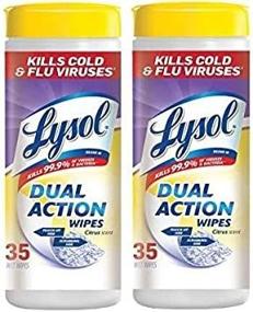 img 1 attached to Lysol Action Disinfecting Wipes Citrus Cleaning Supplies