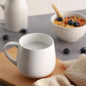 img 1 attached to Premium SAMSLE Porcelain Coffee Mugs Set: Exquisite and Durable