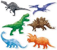 watercolor dinosaur party centerpieces sticks logo