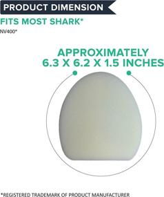 img 1 attached to Crucial Vacuum Foam Filter Replacement for Shark Vacuums - Bulk Pack (4 Pack) - Model NV400 - Part # XFF400