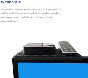 img 1 attached to 📺 Крепление для телевизора YOKEPO Top Shelf 8 дюймов - крепление для плоской панели для кабельных коробок, Apple TV, камеры, стриминговых устройств, медиаплееров, игровых приставок - черное