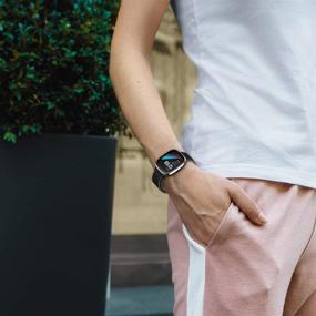 img 1 attached to 👟 HAPAW Soft Nylon Bands for Fitbit Sense/Versa 3 - Adjustable, Breathable Sport Replacement Strap for Women and Men - Enhance Your Sense Advanced Smartwatch