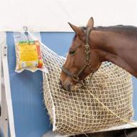 🐴 orgrimmar slow feed hay net bag: optimal 63” x 40” size for full day horse feeding with small opening logo