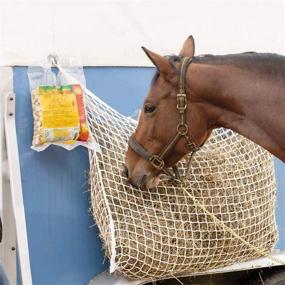 img 4 attached to 🐴 Orgrimmar Slow Feed Hay Net Bag: Optimal 63” x 40” Size for Full Day Horse Feeding with Small Opening