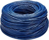 🔵 affordable and reliable: 1000-foot blue amazon basics cat6 ethernet solid bulk cable (23 awg, utp) logo