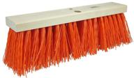 🧹 weiler 70212 street broom - hardwood block, orange polypropylene fill - natural - made in usa logo