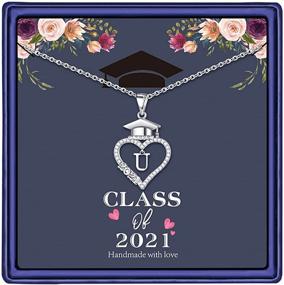 img 4 attached to M MOOHAM Graduation Cap Necklaces: Stunning 2021 Gift for Women