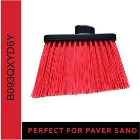 img 1 attached to 🧹 Heavy-Duty Outdoor Landscaping Broom - Ideal for Sand, Gravel, and Dirt. Perfect on Pavers, Slate, and Rough Surfaces. Residential and Commercial Use. Broom Head Only.