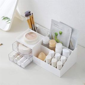 img 4 attached to 🗄️ Dalanpa Drawer Organizer for Cosmetics and Desk Storage - Caddy Box