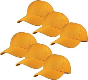 img 4 attached to 🧢 Gelante Blank Baseball Caps - Adjustable Back Strap - Wholesale 6 Pack