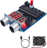 🔌 makerhawk ultrasonic ranging alarm electronics kit - soldering projects for diy 51 single chip microcomputer and car with battery box and usb cable logo