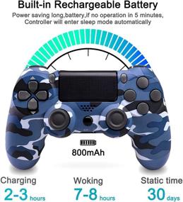 img 1 attached to Controller Vinklan Playstation Vibration Camouflage PlayStation 4