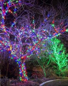 img 2 attached to 🌈 Multicolor kolpop Solar String Lights: 39ft 120LED Fairy Lights for Outdoor, Christmas Decoration, Waterproof, 8 Modes - Perfect for Garden, Camping, Patio, Trees & Party Décor!