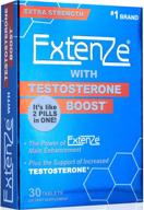💪 enhanced extenze testosterone boost supplement - 30 count logo