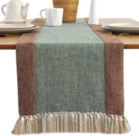 img 2 attached to 🌿 Green Rustic Dining Coffee Farmhouse Runner - SeedSeat Runner