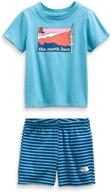 👕 cotton critter boys' clothing sets by north face for toddlers logo