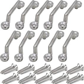 img 4 attached to 🔗 Pmsanzay 10 Piece Stainless Steel Bimini Top Strap Set for Jeep Corvette, Buggy, Kayak Tie Downs - No Rust