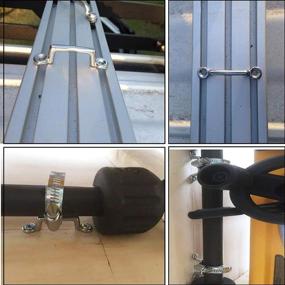 img 1 attached to 🔗 Pmsanzay 10 Piece Stainless Steel Bimini Top Strap Set for Jeep Corvette, Buggy, Kayak Tie Downs - No Rust
