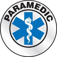 accuform lhtl627 emergency reflective paramedic logo