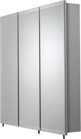 img 2 attached to Croydex Heacham 30-Inch x 30-Inch Triple Door Tri-View Cabinet: Efficient Hang 'N' Lock Fitting System