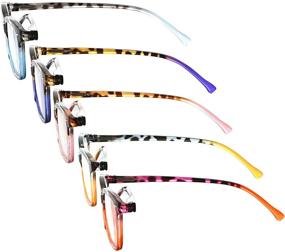 img 2 attached to 👓 Enhance Your Style with Eyekepper 5 Pack Cat-eye Readers: Trendy Tortoise Reading Glasses for Women +1.50