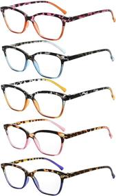 img 4 attached to 👓 Enhance Your Style with Eyekepper 5 Pack Cat-eye Readers: Trendy Tortoise Reading Glasses for Women +1.50