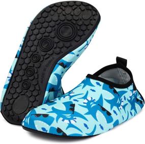 img 3 attached to Stay Safe and Stylish with Bridawn Water Toddler Non Slip Barefoot Girls' Shoes
