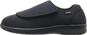 img 4 attached to 👟 Propet Men's Corduroy Slipper in Black - Athletic Style Footwear