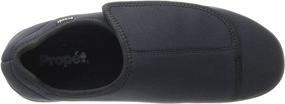 img 2 attached to 👟 Propet Men's Corduroy Slipper in Black - Athletic Style Footwear