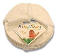 🤱 babykicks set of 3 nursing pads, fleece: ultimate comfort for breastfeeding moms logo
